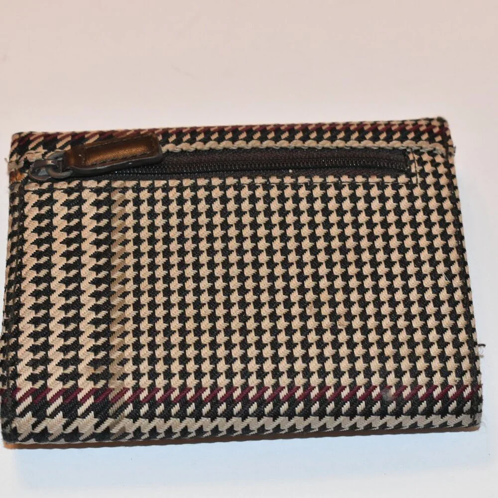 Vintage Ralph Lauren Houndstooth trifold wallet